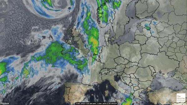 Andorra Sää satelliitti kartta 