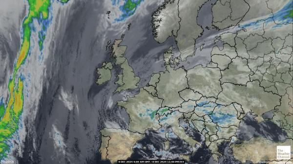 Andorra Sää satelliitti kartta 