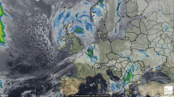 Andorra Sää satelliitti kartta 