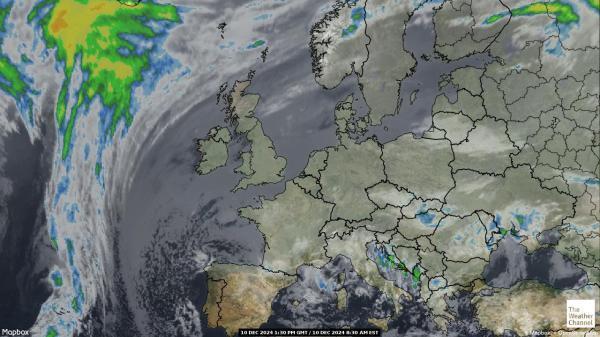 Andorra Sää satelliitti kartta 