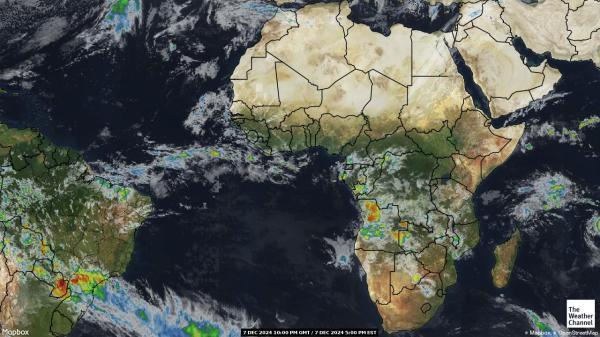 Angola Sää satelliitti kartta 