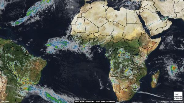 Angola Sää satelliitti kartta 