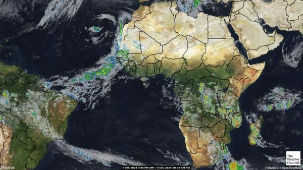 Angola Sää satelliitti kartta 