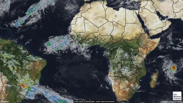 Angola Sää satelliitti kartta 