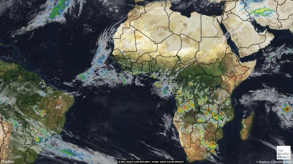 Angola Sää satelliitti kartta 