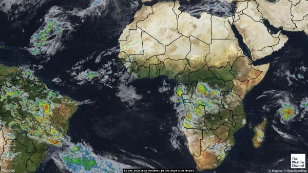 Angola Sää satelliitti kartta 