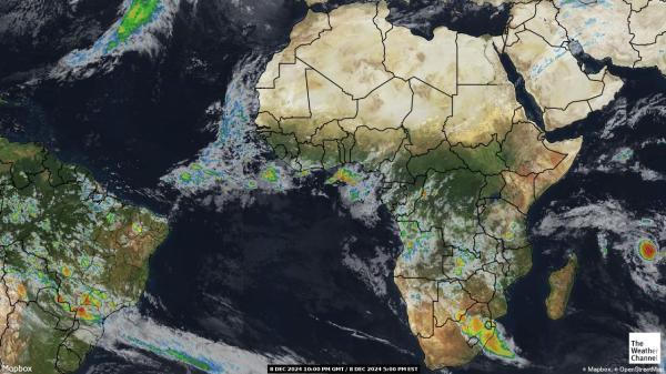 Angola Sää satelliitti kartta 