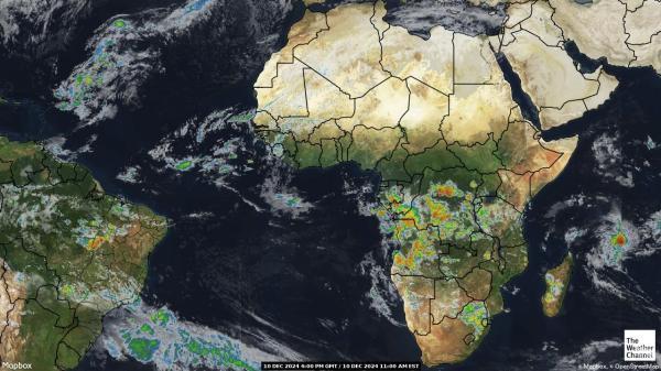 Angola Sää satelliitti kartta 