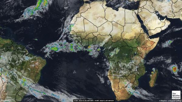 Angola Sää satelliitti kartta 