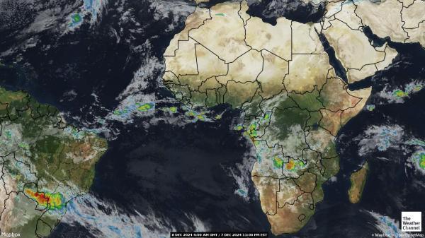 Angola Sää satelliitti kartta 