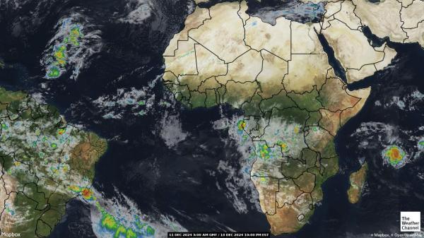 Angola Sää satelliitti kartta 