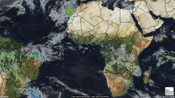 Angola Sää satelliitti kartta 