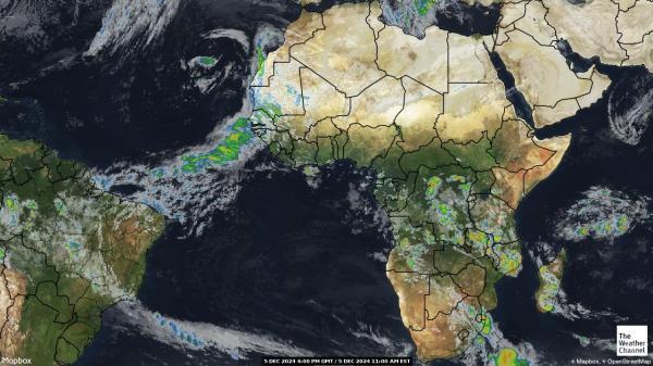 Angola Sää satelliitti kartta 