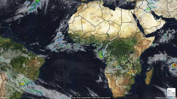 Angola Sää satelliitti kartta 