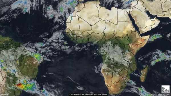 Angola Sää satelliitti kartta 