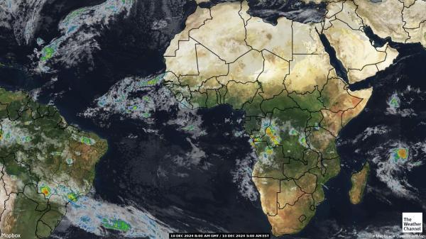 Angola Sää satelliitti kartta 