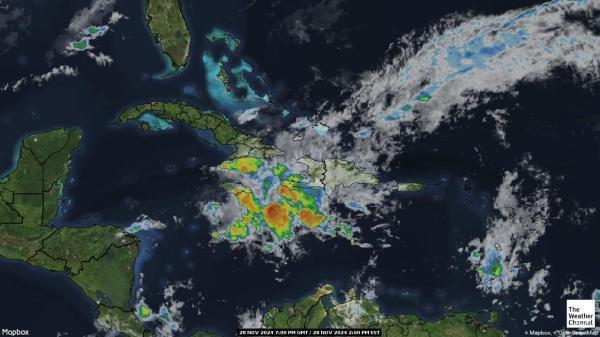 Antigva i Barbuda Vremenska prognoza, satelitska karta 