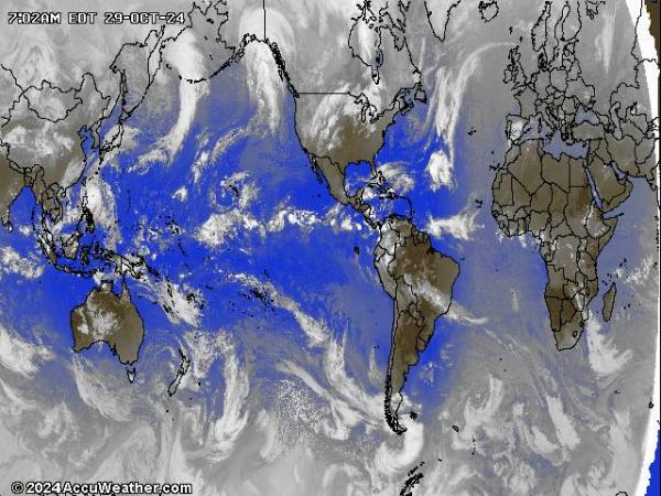 Noordpoolgebied Weer Satellite Kaart 