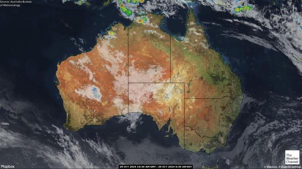 Australia Pogoda satelitarna mapa 