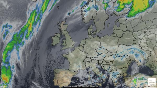 Belgia Sää satelliitti kartta 