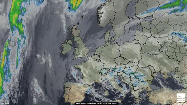 Belgia Sää satelliitti kartta 