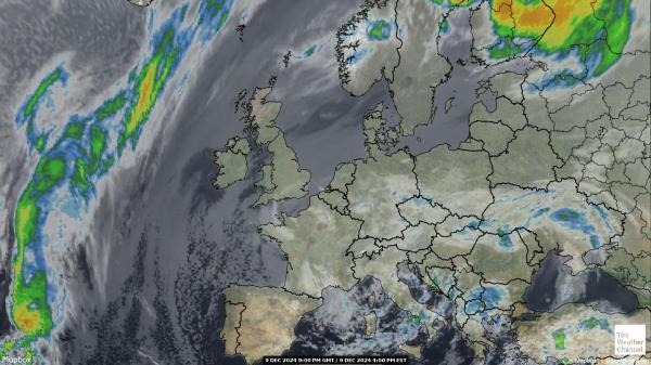 Belgia Sää satelliitti kartta 