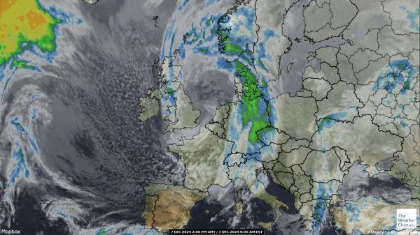 Belgia Sää satelliitti kartta 