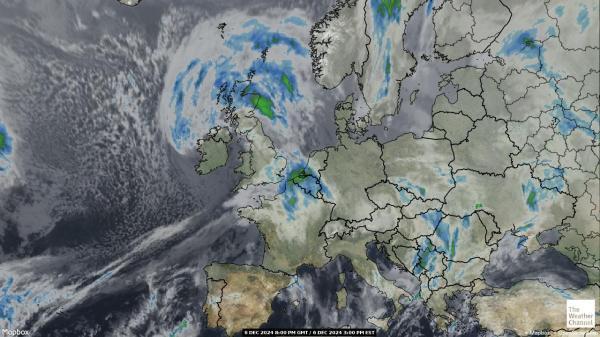 Belgia Sää satelliitti kartta 