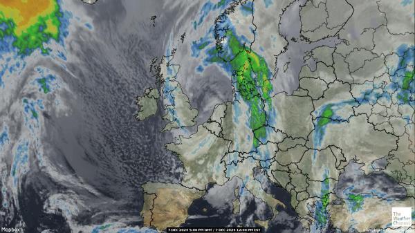 Belgia Sää satelliitti kartta 