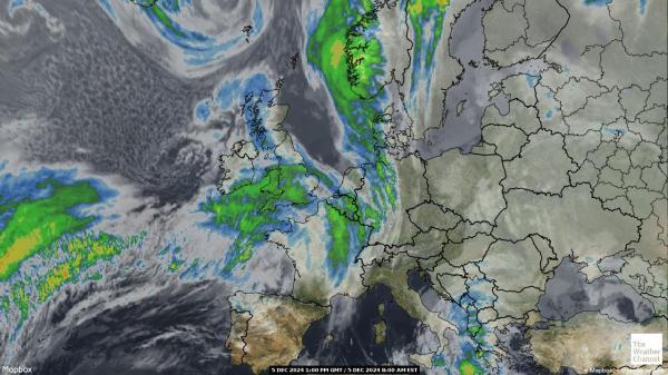 Belgia Sää satelliitti kartta 