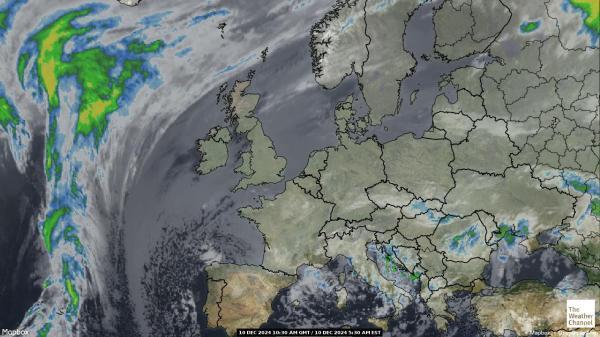 Belgia Sää satelliitti kartta 