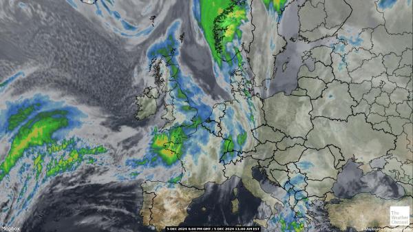 Belgia Sää satelliitti kartta 