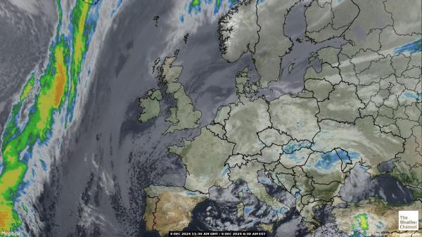 Belgia Sää satelliitti kartta 