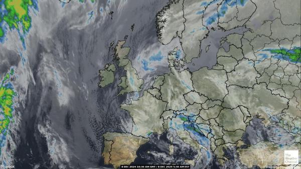 Belgia Sää satelliitti kartta 