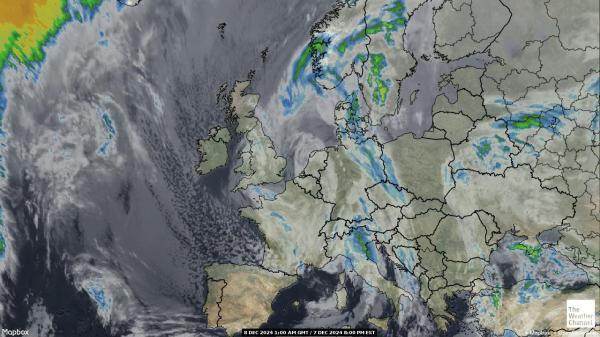 Belgia Sää satelliitti kartta 