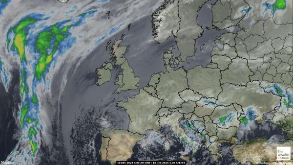 Belgia Sää satelliitti kartta 