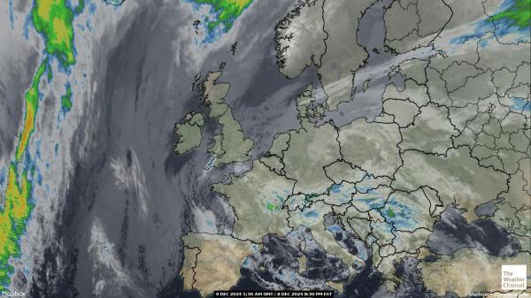 Belgia Sää satelliitti kartta 