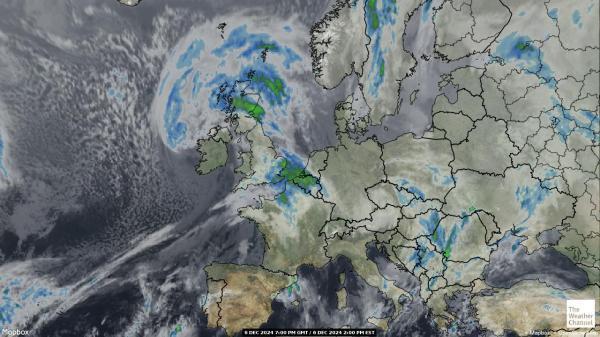 Belgia Sää satelliitti kartta 