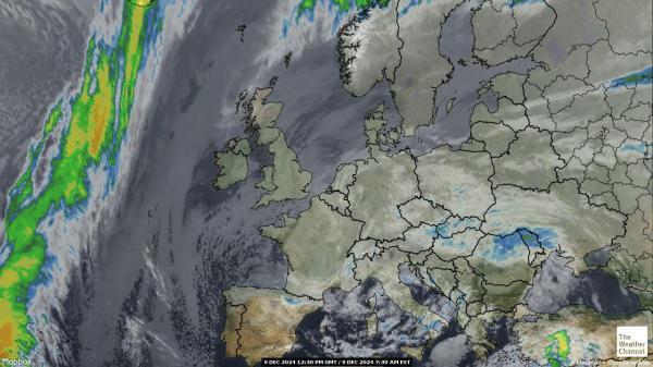 Belgia Sää satelliitti kartta 