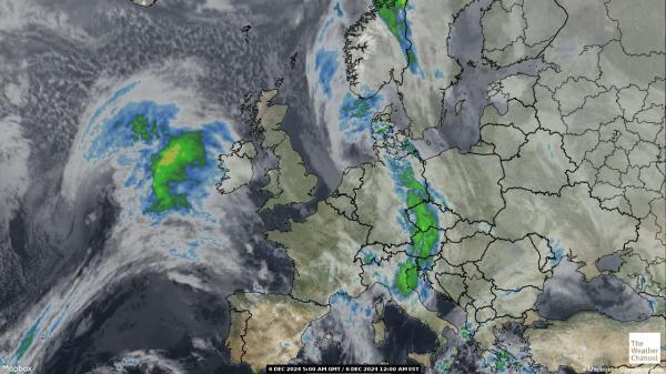 Belgia Sää satelliitti kartta 