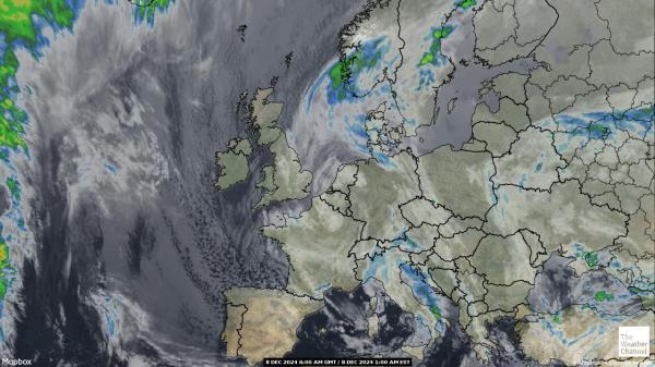 Belgia Sää satelliitti kartta 