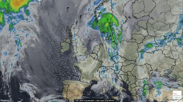 Belgia Sää satelliitti kartta 