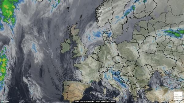 Belgia Sää satelliitti kartta 