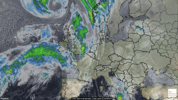 Belgia Sää satelliitti kartta 