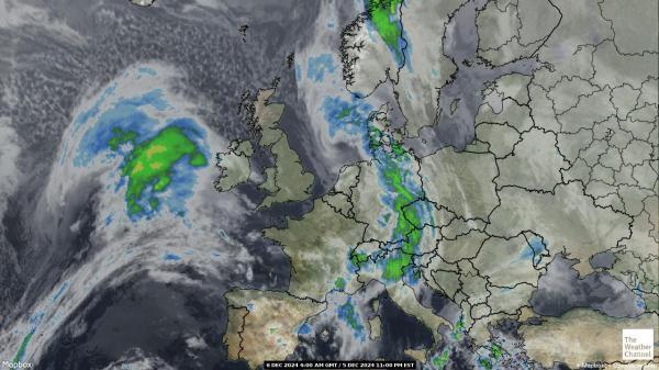 Belgia Sää satelliitti kartta 