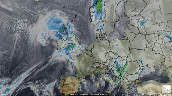 Belgia Sää satelliitti kartta 