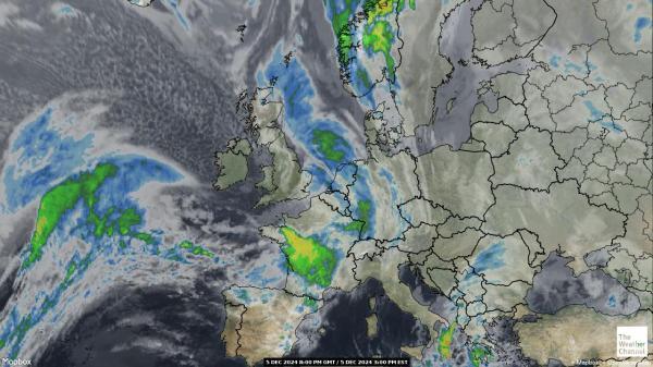 Belgia Sää satelliitti kartta 