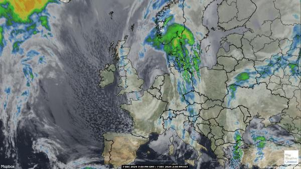 Belgia Sää satelliitti kartta 