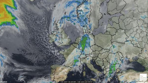 Belgia Sää satelliitti kartta 