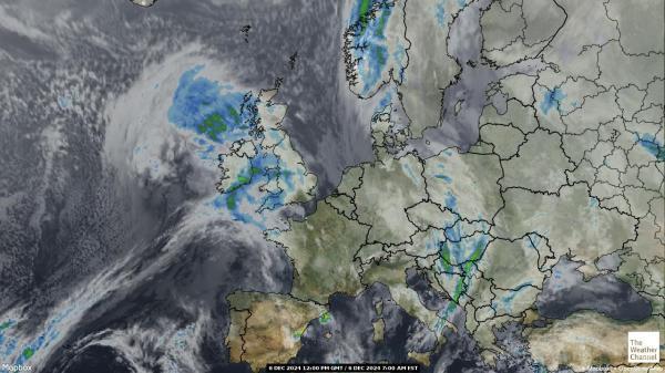 Belgia Sää satelliitti kartta 